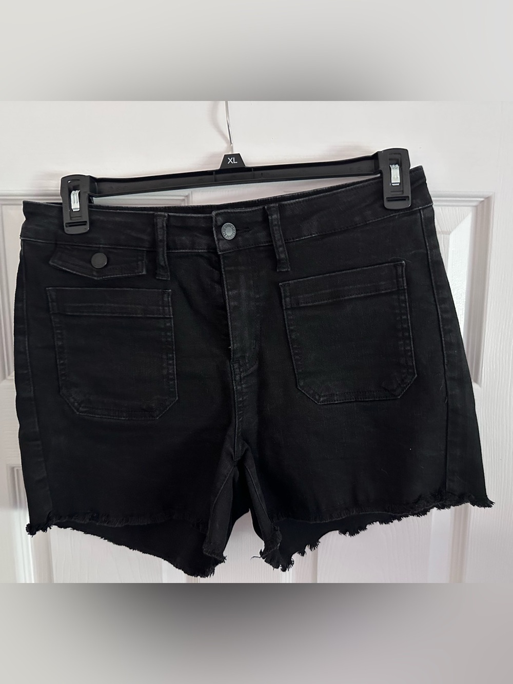 Judy Blue Black Denim Shorts, L